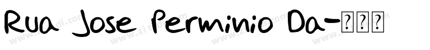 Rua Jose Perminio Da字体转换